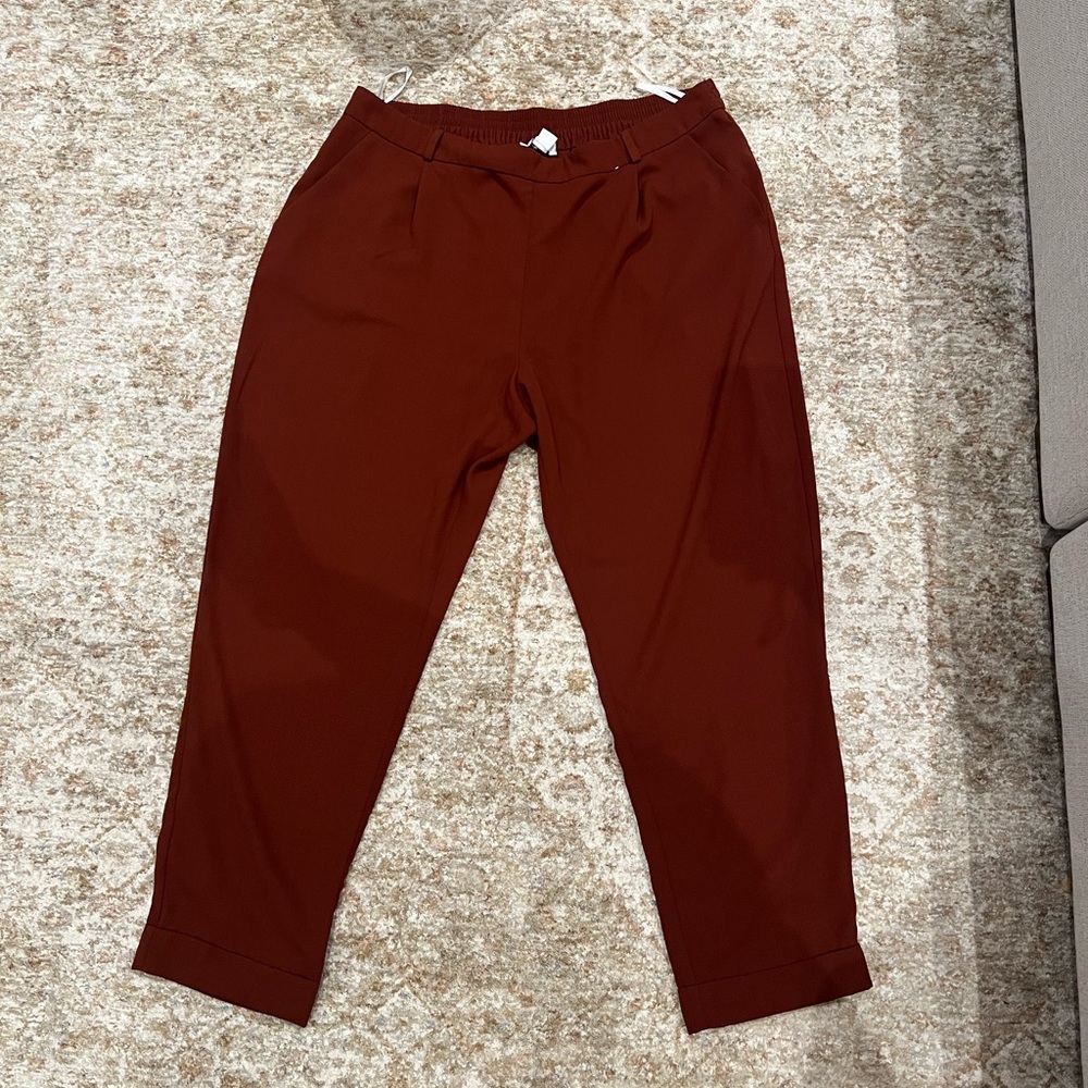 Primark Rust Red Dress Pants - Picture 2 of 6